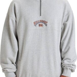 Burleigh Half Zip Sweatshirt Light Grey Heather