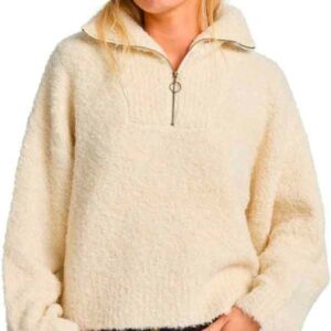 Lost Heaven Half Zipped Sweater W White Cap