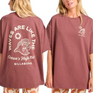 The Great Waves SS Tee W Espresso