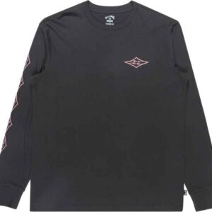Crayon Wave LS Tee Washed Black
