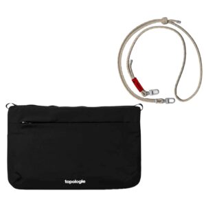 Pack Flat Sacoche Small Black Tech Sateen