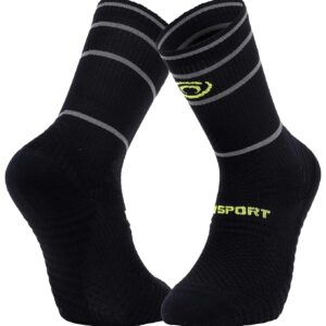 Socquette Reflect Noir/Jaune