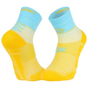 Socquette Run Marathon.2 Mid Jaune/Bleu