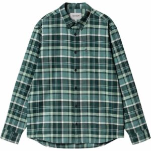 L/S Fendrick Shirt Fendrick Check Deep Lagoon