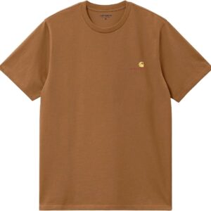 S/S American Script T-Shirt Hamilton Brown