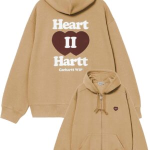 Hooded Heart II Hartt Sweat Jacket Dusty H Brown