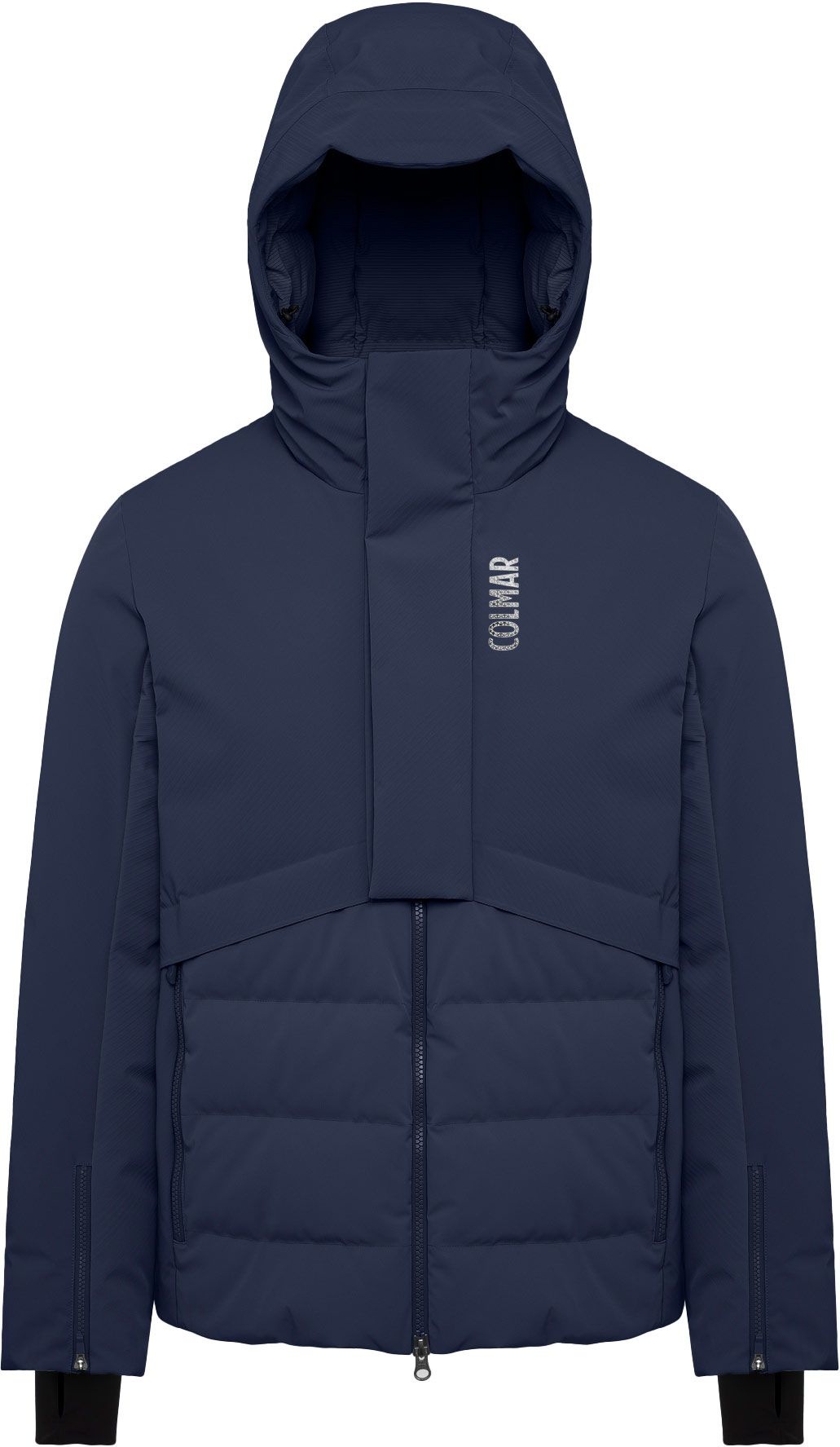 Men Hybrid Down Ski Jacket Navy Blue