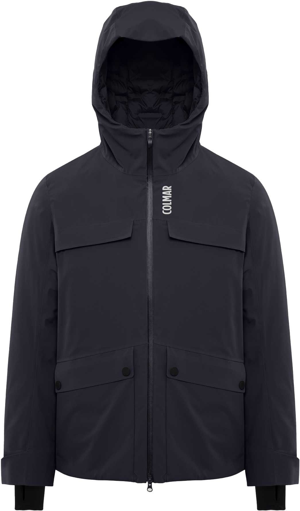 Men Ski Jacket Black Black