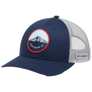 Columbia Mesh Snap Back Coll Navy Columbia Grey Mt Hood Circle