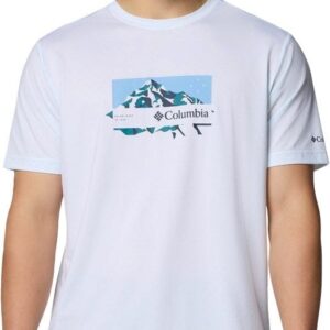 Ice Lake II SS Tee White, Peak Direction