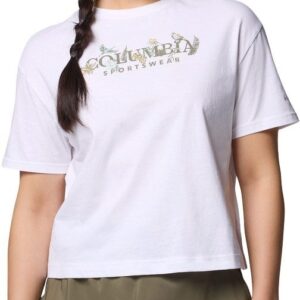 Rolling Bend Graphic Relaxed Crop SS Shirt White, Outback Critters