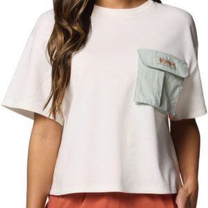 Cove Beach Cropped Pocket Tee Sea Salt, Cool Green