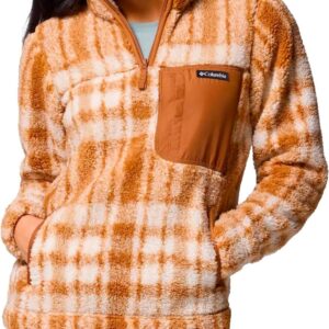 West Bend 1/4 Zip II Camel Brown Herringplaid