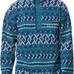 Helvetia II Printed Half Snap Fleece Everblue Knitknot