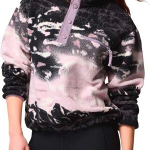 Helvetia II Printed Cropped Half Snap Shale Purple Sisters