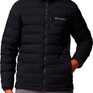 Drift Peak Stretch Down Hooded Jacket Black
