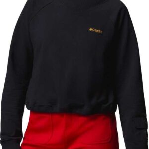 High Cascades Crop French Terry LS Black