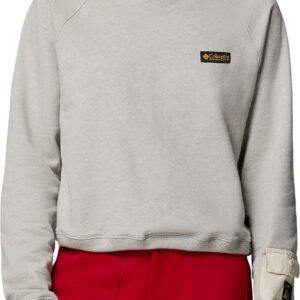 High Cascades Crop French Terry LS Dark Stone