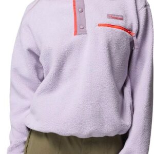 Helvetia II Cropped Half Snap Fleece Lavender Pearl Shale Purple Zing