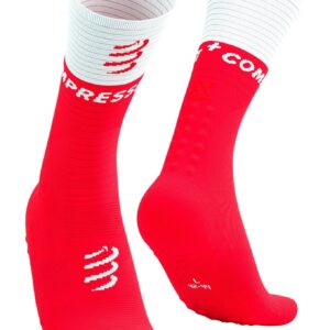 Mid Compression Socks V2.0 Fluo Red/White
