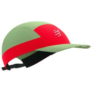 5 Panel Light Cap Nile/Fluo Red
