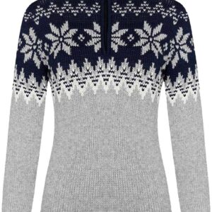 Myking  Sweater Light Charcoal/Off White/Navy