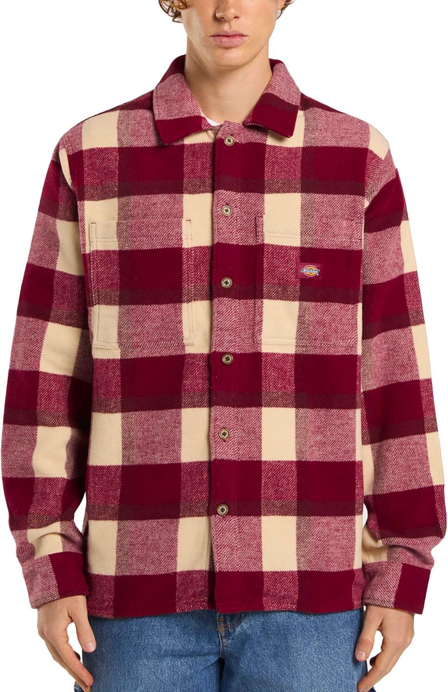 Plaid Coaling LS Shirt Tibetan Red