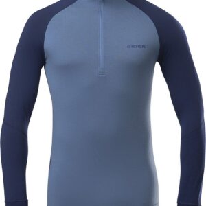 M Sarenne Merino Half Zip Storm Blue