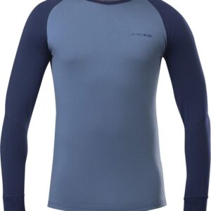 M Cascade Merino Crew Neck Storm Blue