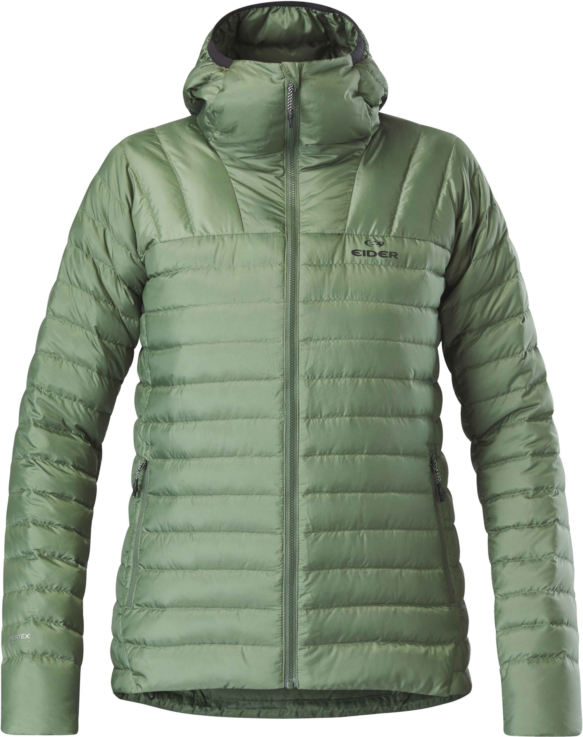 W Buet Micro Down Hood Jkt Khaki