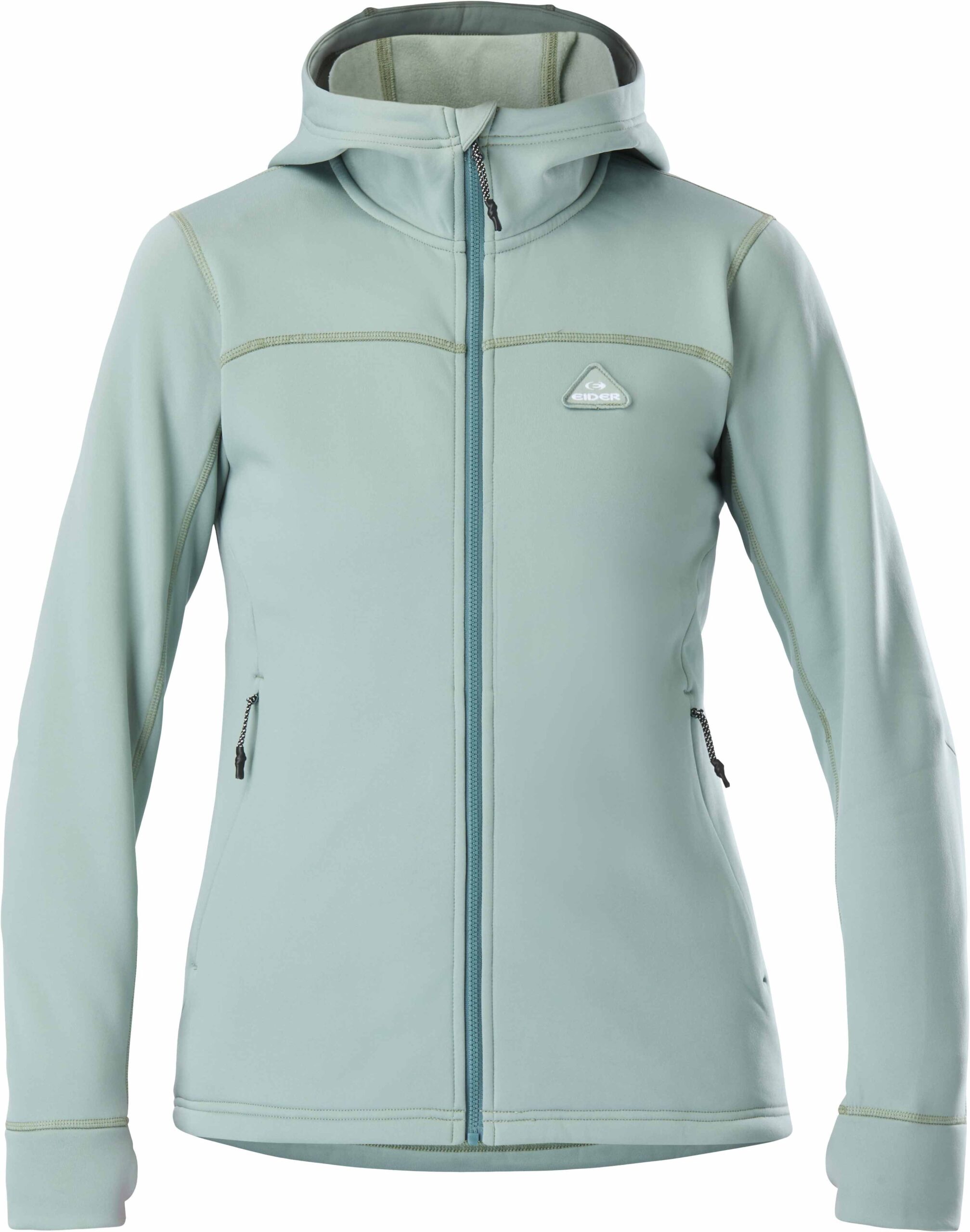 W Bellacha Hoody Fleece Green Clay