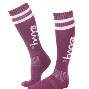 Cheerleader Wool Socks Pinkgundy