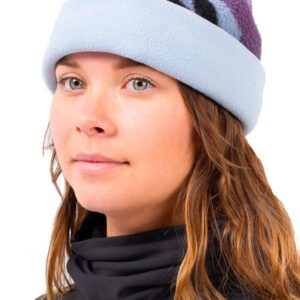 Beanie Sherpa Neckwarmer Purple Stray