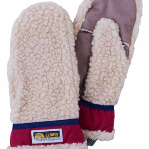 Teddy Mitten Beige Wine