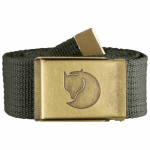 Canvas Brass Belt Mountain Grey