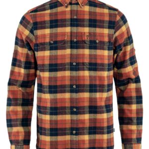 Singi Heavy Flannel Shirt M Autumn Leaf Dark Navy