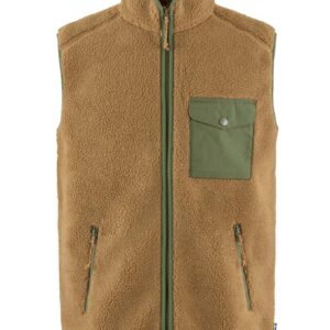 Vardag Pile Fleece Vest M Buckwheat Brown Laurel Green