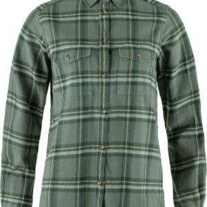 Övik Heavy Flannel Shirt W Patina Green Deep Patina