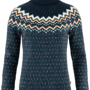 Övik Knit Roller Neck W Navy Dark Navy