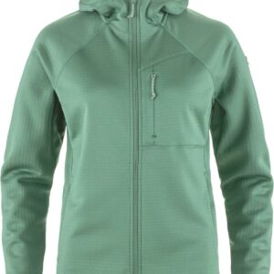 Abisko Grid Fleece Hoodie W Patina Green