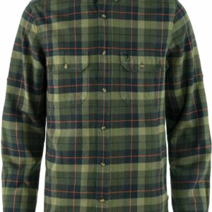 Singi Heavy Flannel Shirt M Black Deep Forest