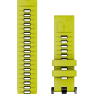 Bracelet QuickFit 22mm Silicone Jaune / Graphite