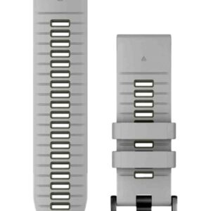 Bracelet QuickFit 26mm Silicone Gris clair / Vert Moss