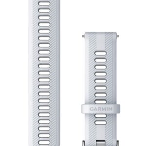 Bracelet Forerunner 22mm Silicone Blanc/Gris