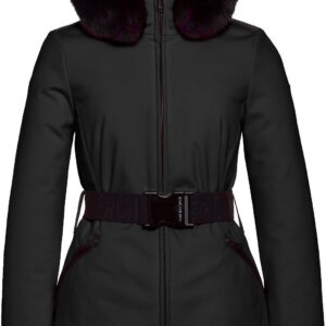 Hida Faux Border Ski Jacket Black