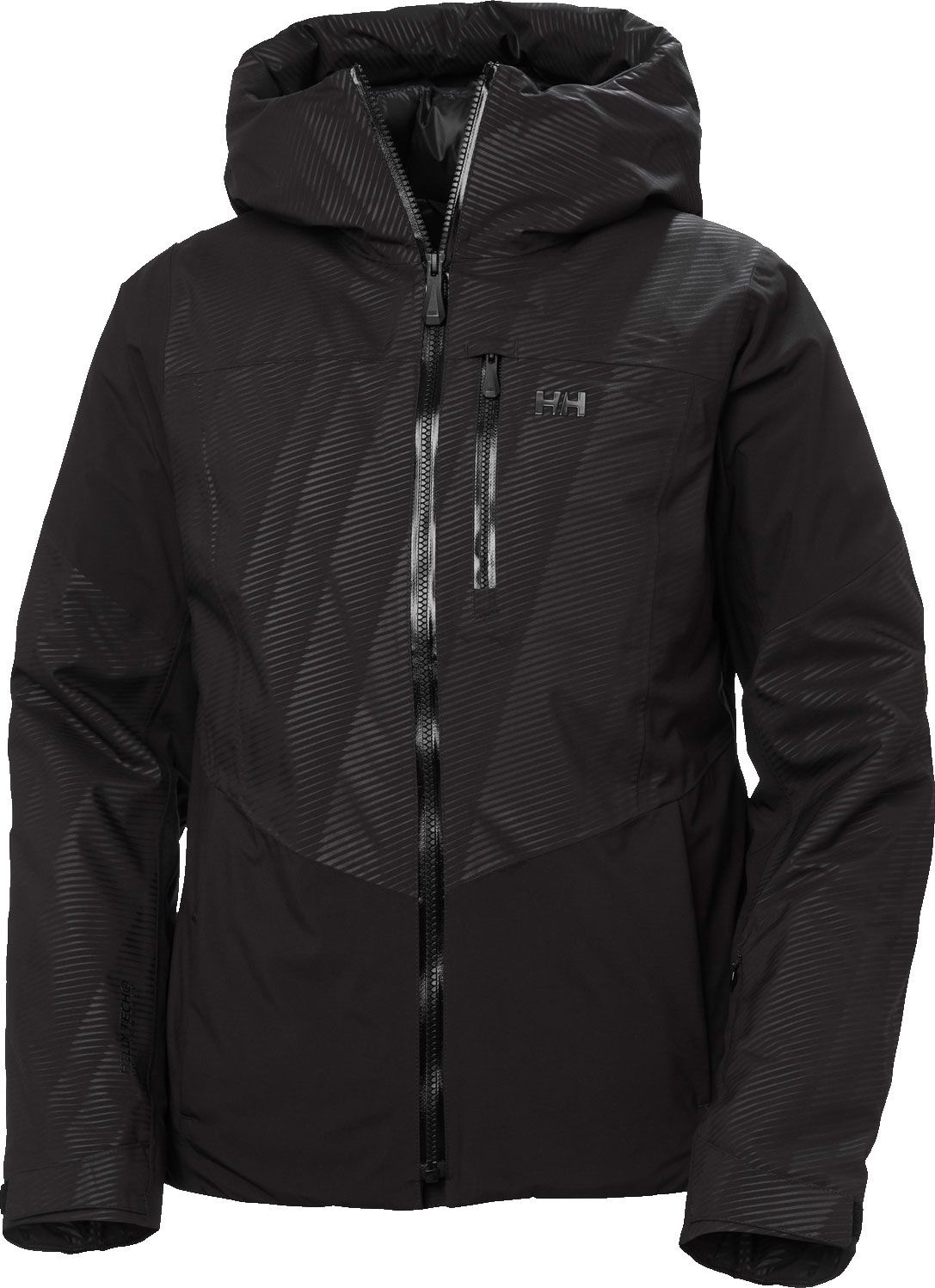 W Valdisere 3.0 Jacket Black Embossed Stripes