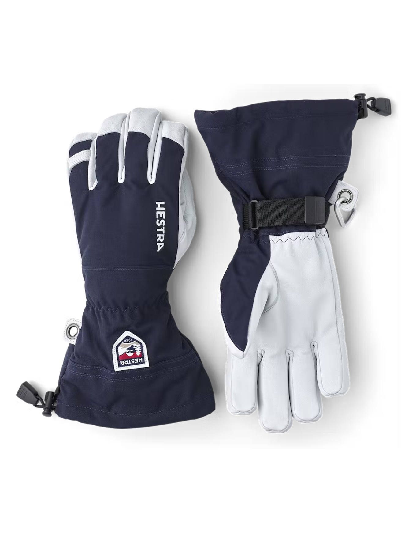 Army Leather Heli Ski Glove Navy