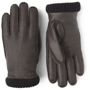 Deerskin Primaloft Rib M Glove Dark Brown