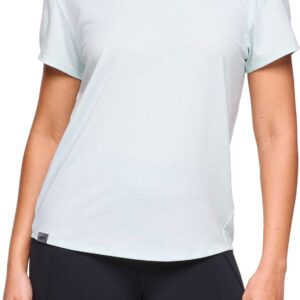 W Hoka Essential Tee Aqua Breeze Htr