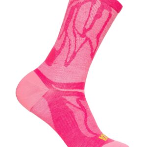 Clifton Crew Run Sock Electric Rose